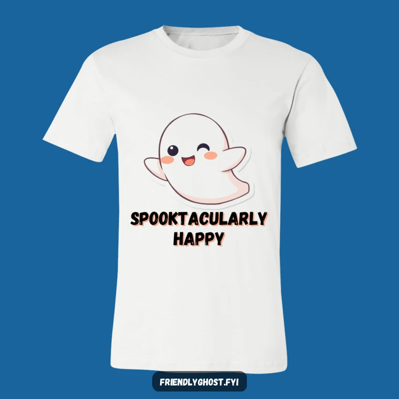 Funny Ghost Speed T-Shirt: Character's Zippy Grin Hilarious Apparel Gift