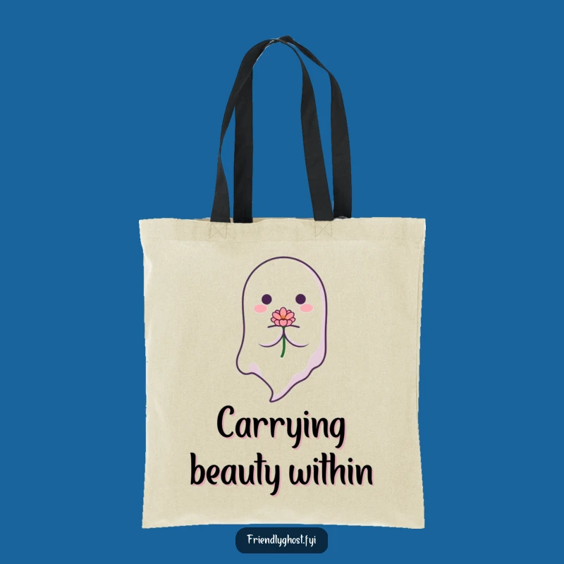 Funny Floating Ghost Tote Bag: Carry Your Calm, Perfect Funny Gift