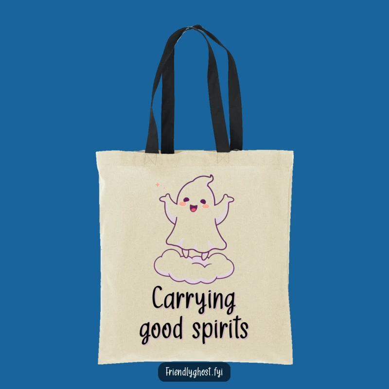 Funny Ghost Jigging Tote Bag: Carry Spooky Fun with a Hilarious Character