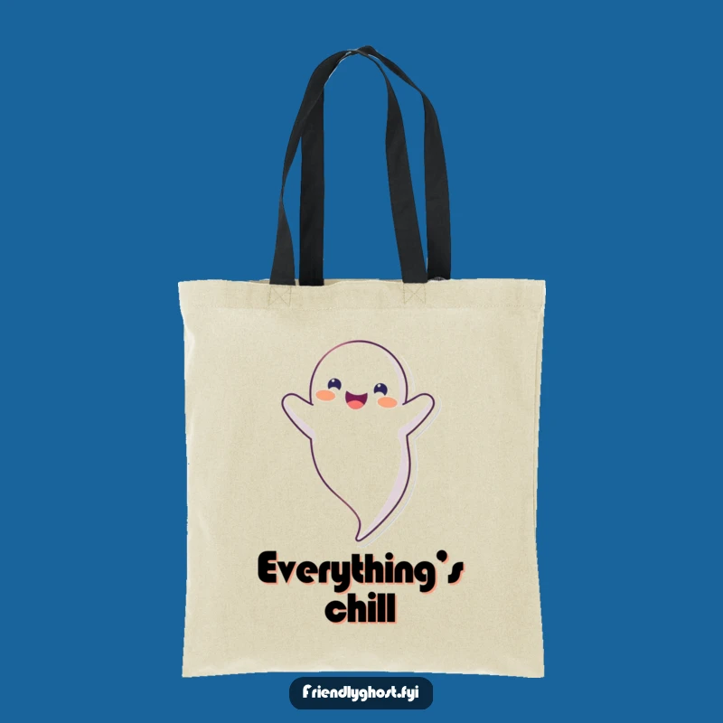 Funny Upside Down Ghost Tote: Happy Floating Bag, Carry Your Fun