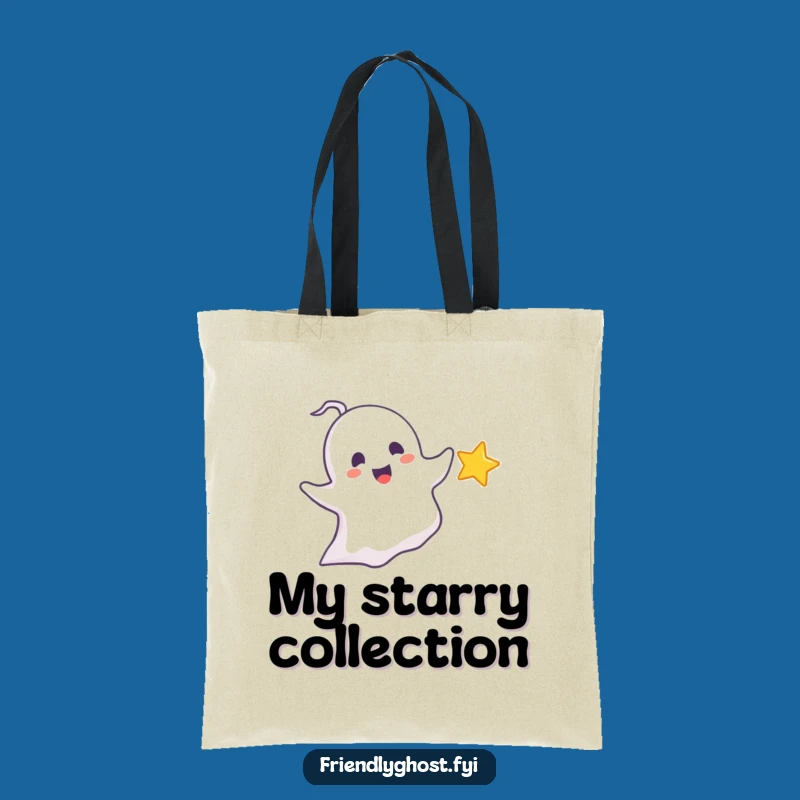 Funny Chasing Ghost Tote: Delighted Star Hunter Bag, Carry Your Dreams