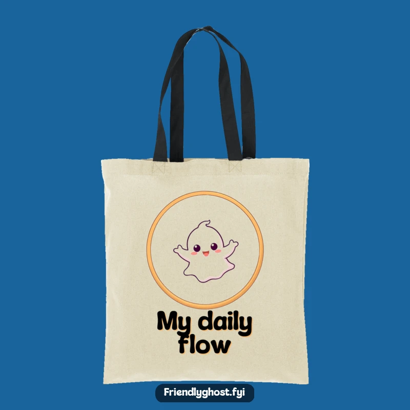 Funny Ghost Hoop Tote Bag: Carry Your Fun Anywhere with Style